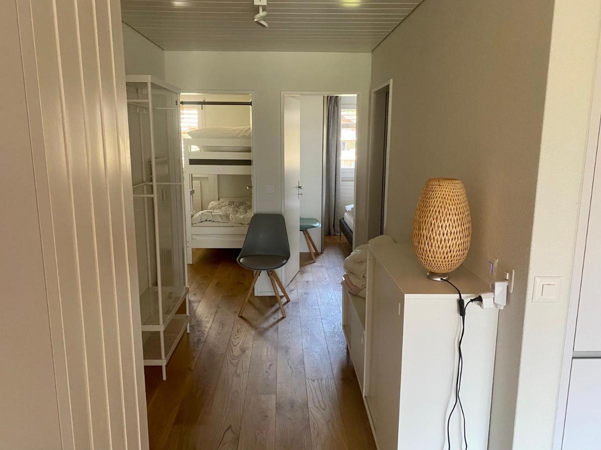 Moderne Dachwohnung Nähe Zermatt mit Balkon Täsch Exterior foto